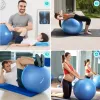 Piłka do ćwiczeń, PVC, 55-75 cm, niebieski