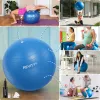 Piłka do ćwiczeń, PVC, 55-75 cm, niebieski