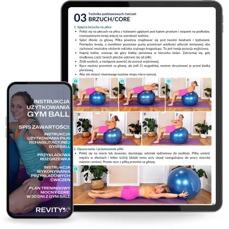 Piłka do ćwiczeń, PVC, 55-75 cm, niebieski