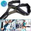 Pasy do ćwiczeń Gravity Trainer, 278 cm, kotwica do drzwi 50 cm, przedłużka 95 cm, czarny-khaki