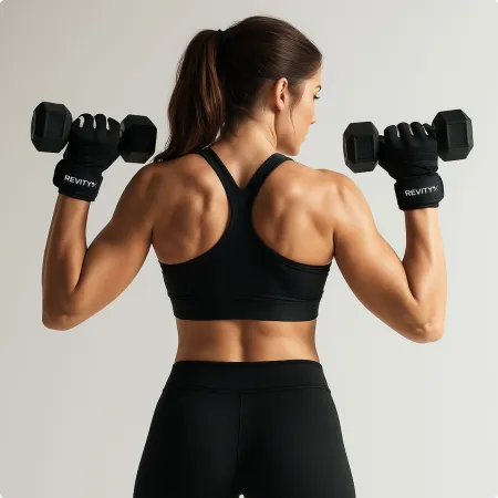 Rękawiczki treningowe z usztywniaczem nadgarstka 2 w 1, rozmiar S