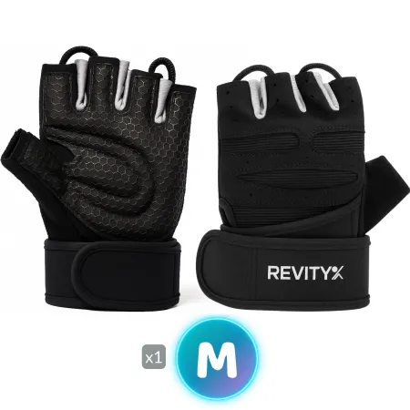 Rękawiczki treningowe z usztywniaczem nadgarstka 2 w 1, rozmiar M