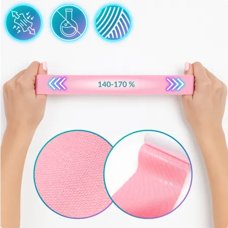 Taśma kinezjologiczna Recovery, 5cm x 5m, jasnyróżowy