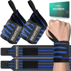 Hero Wraps, usztywniacz nadgarstka 2 szt., niebieski 8x60 cm