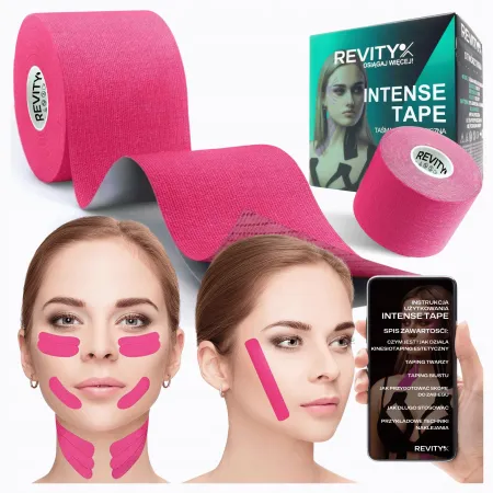 Taśma kinezjologiczna Intense, 5cm x 5m, różowy
