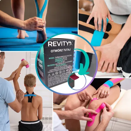 Taśma kinezjologiczna Recovery, 5cm x 5m, beżowy