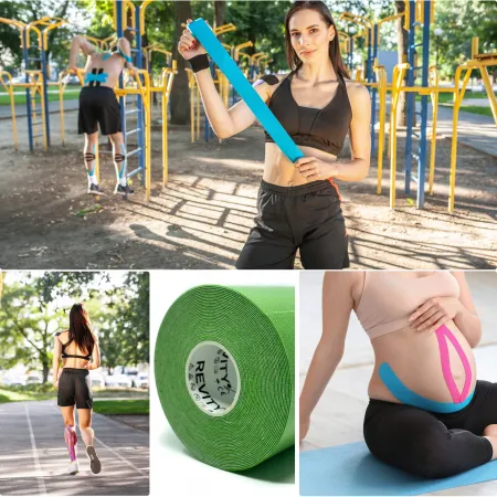 Taśma kinezjologiczna Recovery, 5cm x 5m, beżowy