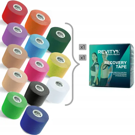 Taśma kinezjologiczna Recovery, 5cm x 5m, beżowy