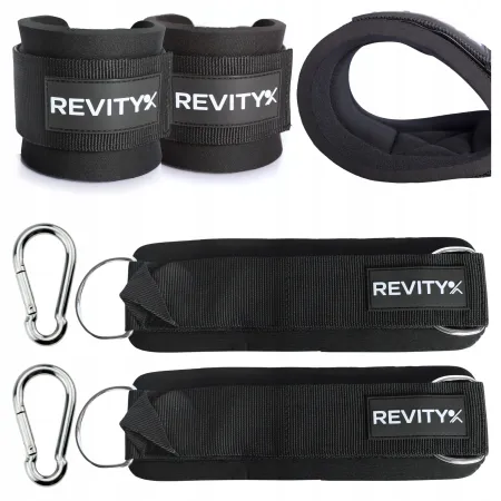 Paski do kostek do wyciągu zestaw 2 szt., czarny