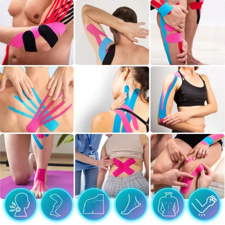 Taśma kinezjologiczna Recovery, 5cm x 5m, żółty