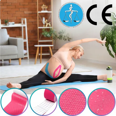 Taśma kinezjologiczna Recovery, 5cm x 5m, ciemny zielony