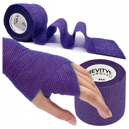 Bandaż kohezyjny elastyczny, fioletowy, 4.5m x 5cm