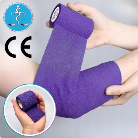 Bandaż kohezyjny elastyczny, fioletowy, 4.5m x 5cm