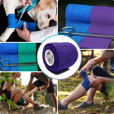 Bandaż kohezyjny elastyczny, fioletowy, 4.5m x 5cm