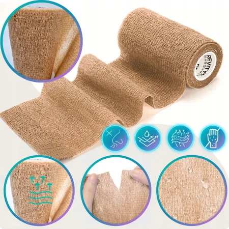 Bandaż kohezyjny elastyczny, beżowy, 4.5m x 10cm