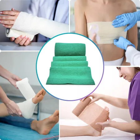 Bandaż kohezyjny elastyczny, zielony, 4.5m x 10cm