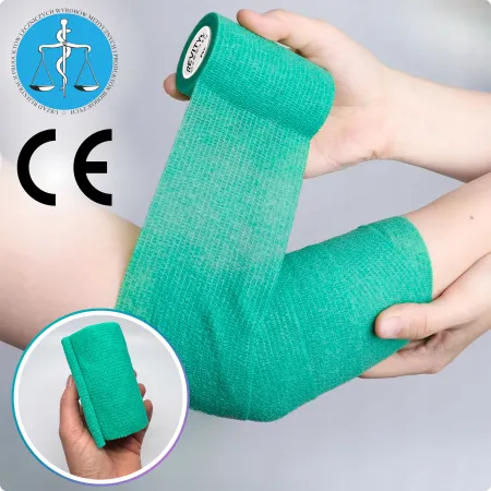Bandaż kohezyjny elastyczny, zielony, 4.5m x 10cm