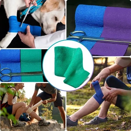 Bandaż kohezyjny elastyczny, zielony, 4.5m x 10cm