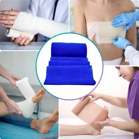 Bandaż kohezyjny elastyczny, niebieski/blue, 4.5m x 10cm
