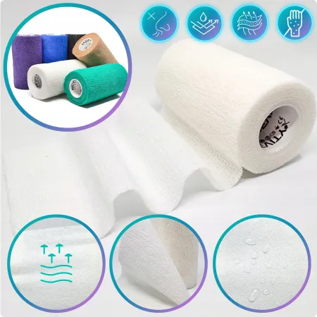 Bandaż kohezyjny elastyczny, 12 szt. mix, 4.5m x 10cm