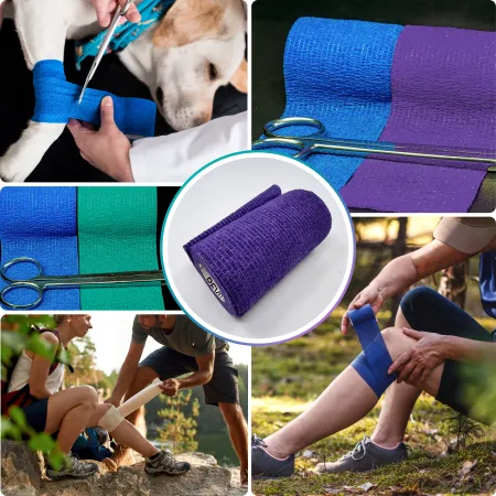 Bandaż kohezyjny elastyczny, 12 szt. mix, 4.5m x 10cm