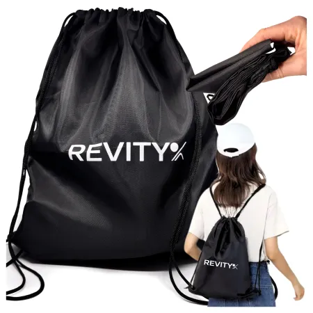 Nylonowy plecak na sprzęt sportowy, czarny, 38x44 cm