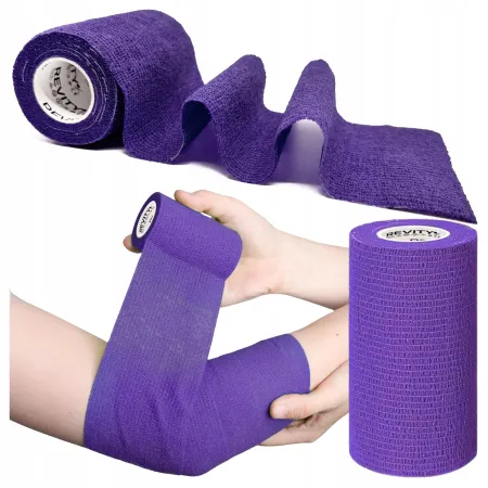 Bandaż kohezyjny elastyczny, fioletowy, 4.5m x 10cm