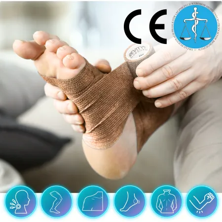 Bandaż kohezyjny elastyczny, beżowy, 4.5m x 5cm