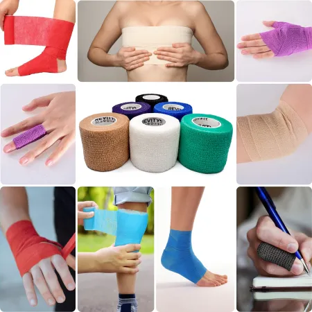 Bandaż kohezyjny elastyczny, beżowy, 4.5m x 5cm