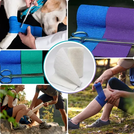 Bandaż kohezyjny elastyczny, biały, 4.5m x 10cm