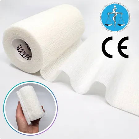 Bandaż kohezyjny elastyczny, biały, 4.5m x 10cm